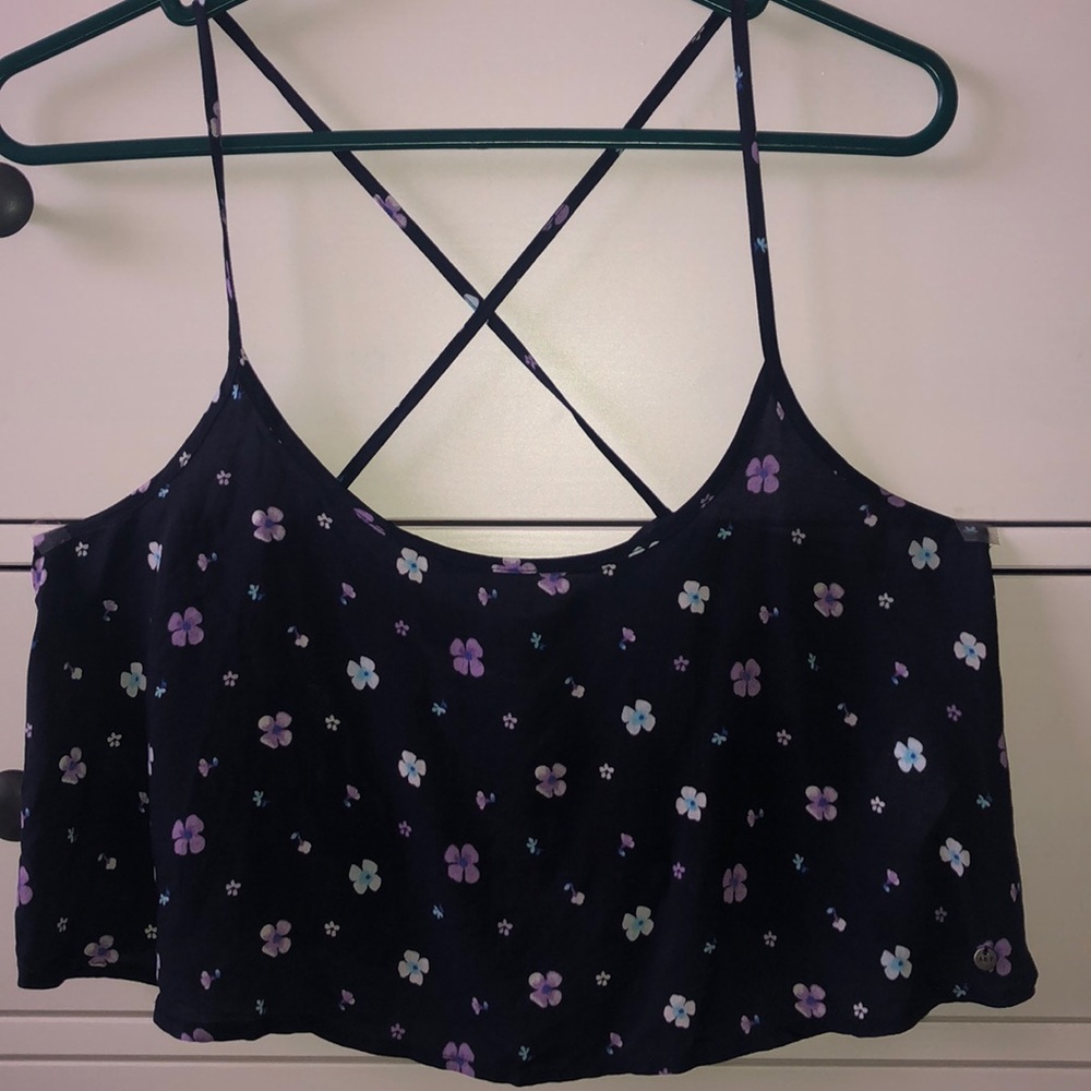 Abercrombie and Fitch Crop Criss Cross Top